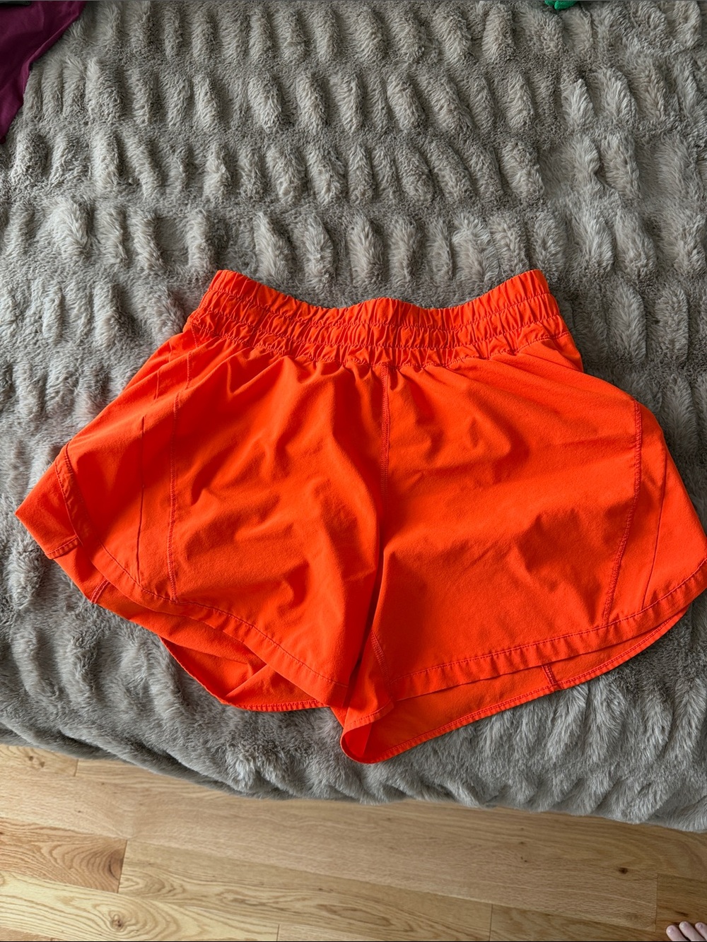lululemon athletica Vibrant Orange Athletic Shorts